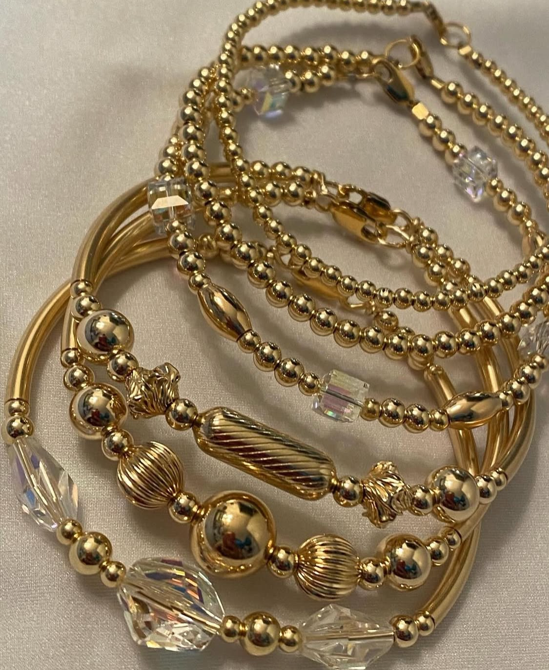 14Kt GF Bracelet Set (6pcs)